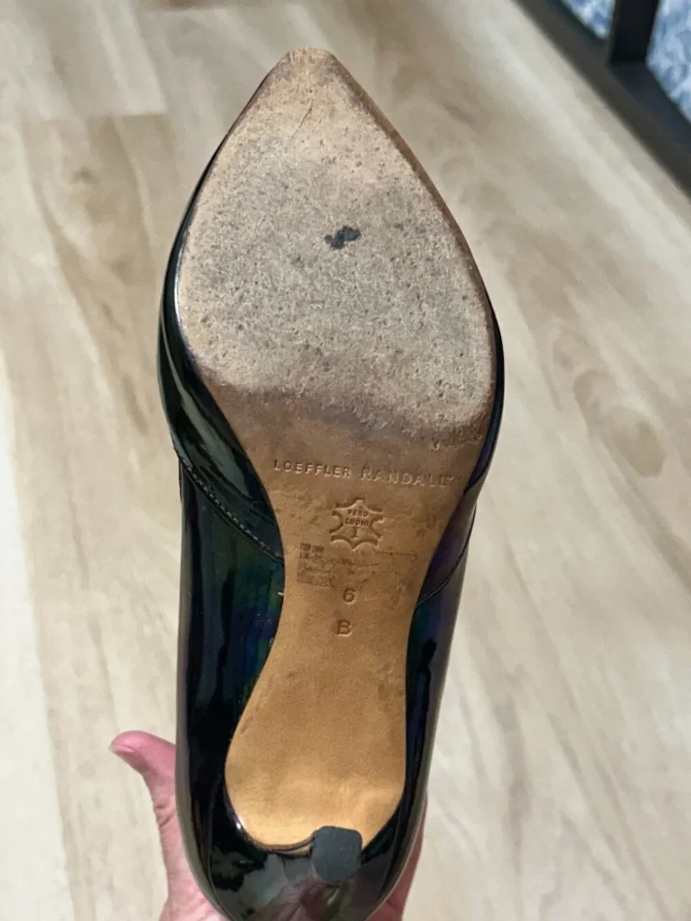 Loeffler Randall Petrol Patent Pointed-Toe Pumps — Size 6 - Picture 5 of 5